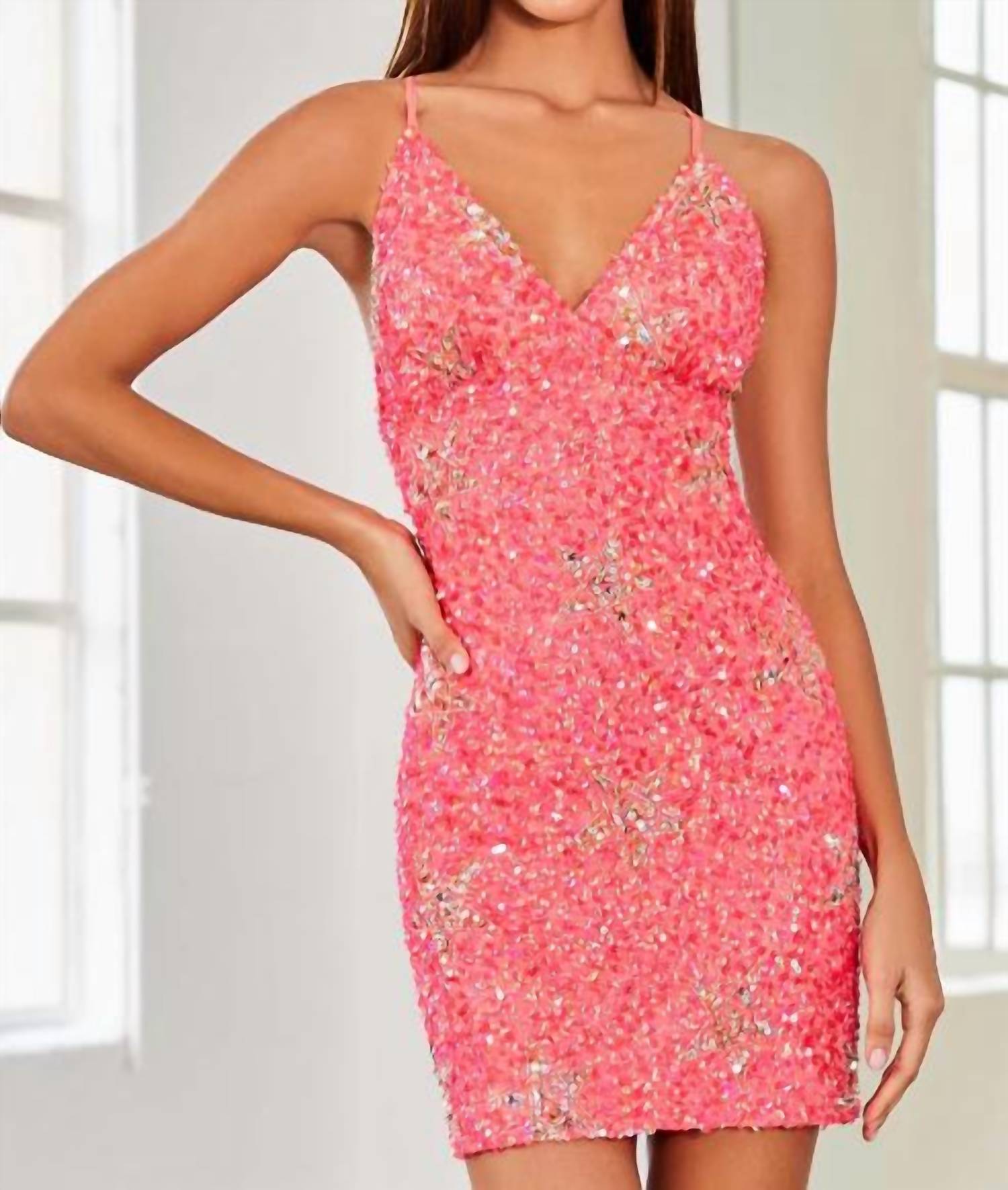Scala - Criss-cross Back Mini Dress