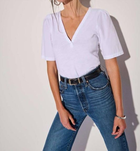 Nation Ltd - Jolene V-neck Short Sleeve Top