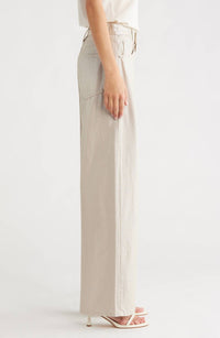 PISTOLA Tate High Rise Bowed Wide Leg Jean in champagne luster 1 - women's jeans - alternate view
