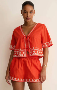 Z Supply - Cast Of Waves Short Sleeve Top