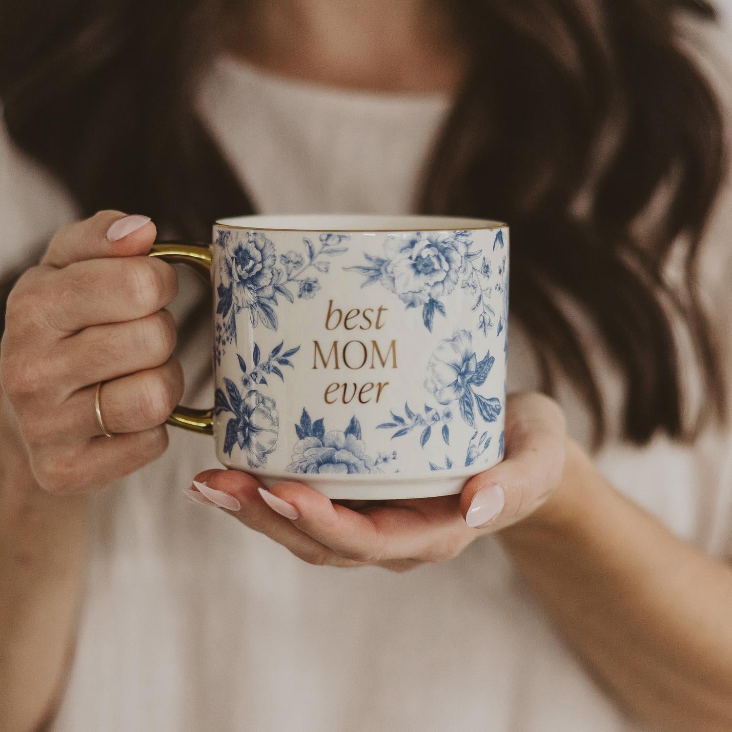 Sweet Water Decor - Best Mom Ever Gold Handled Mug