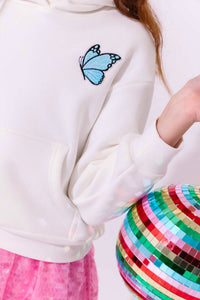 Lola + The Boys Swiftie Lovers Hoodie in white pink - kids' shirt - view 4