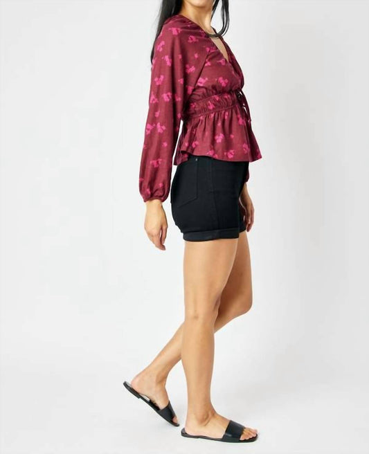 Judy Blue - High Waist Tummy Control Cuffed Shorts