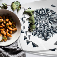 Rossario George - Leonid Geometric Porcelain Plate Set