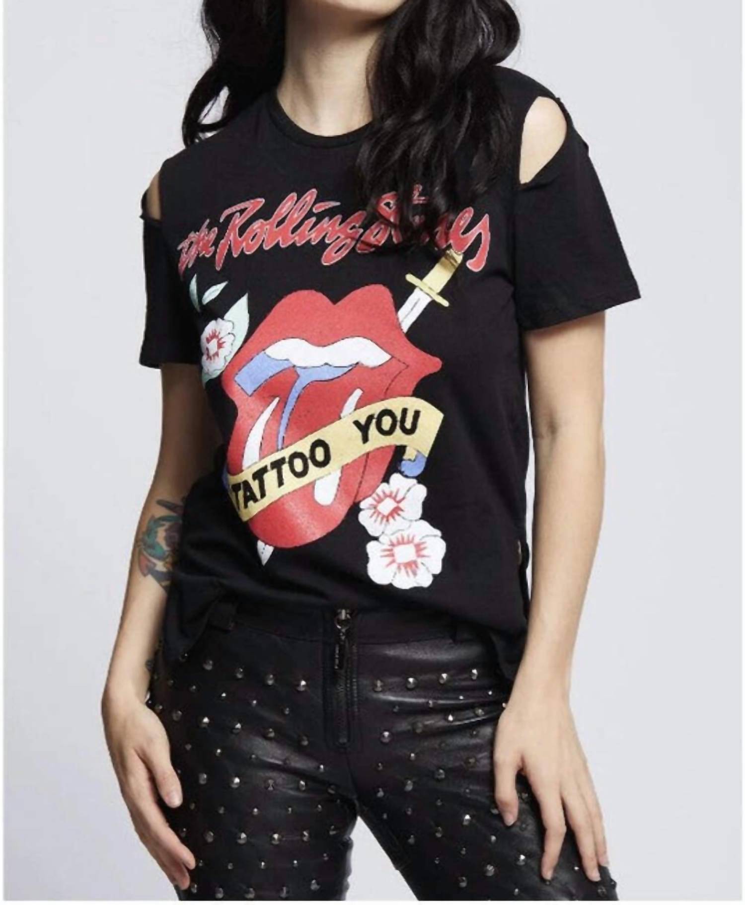 Recycled Karma - Rolling Stones Slit Sleeve Tee