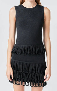 English Factory - Lurex Knit Loop Top