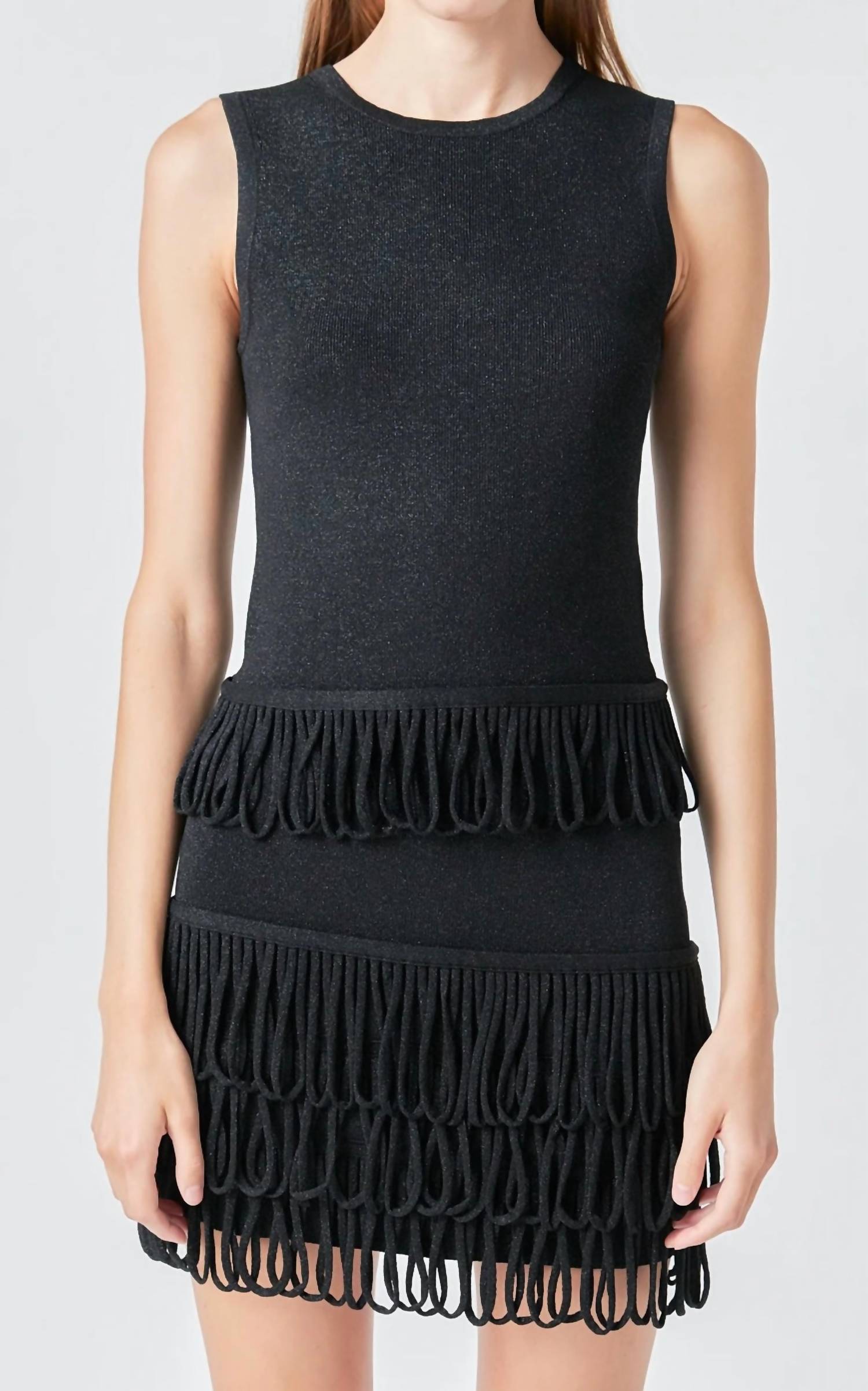 English Factory - Lurex Knit Loop Top