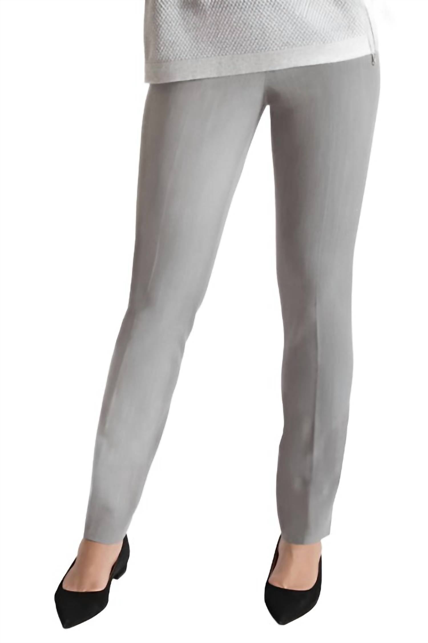 Peace Of Cloth - Mid Waist Solid Straight Twill Pant