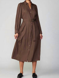 current air Larissa Midi Dress in mocha - women's dress