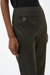 Joseph Ribkoff - Foiled Heavy Knit Slim Fit Pants