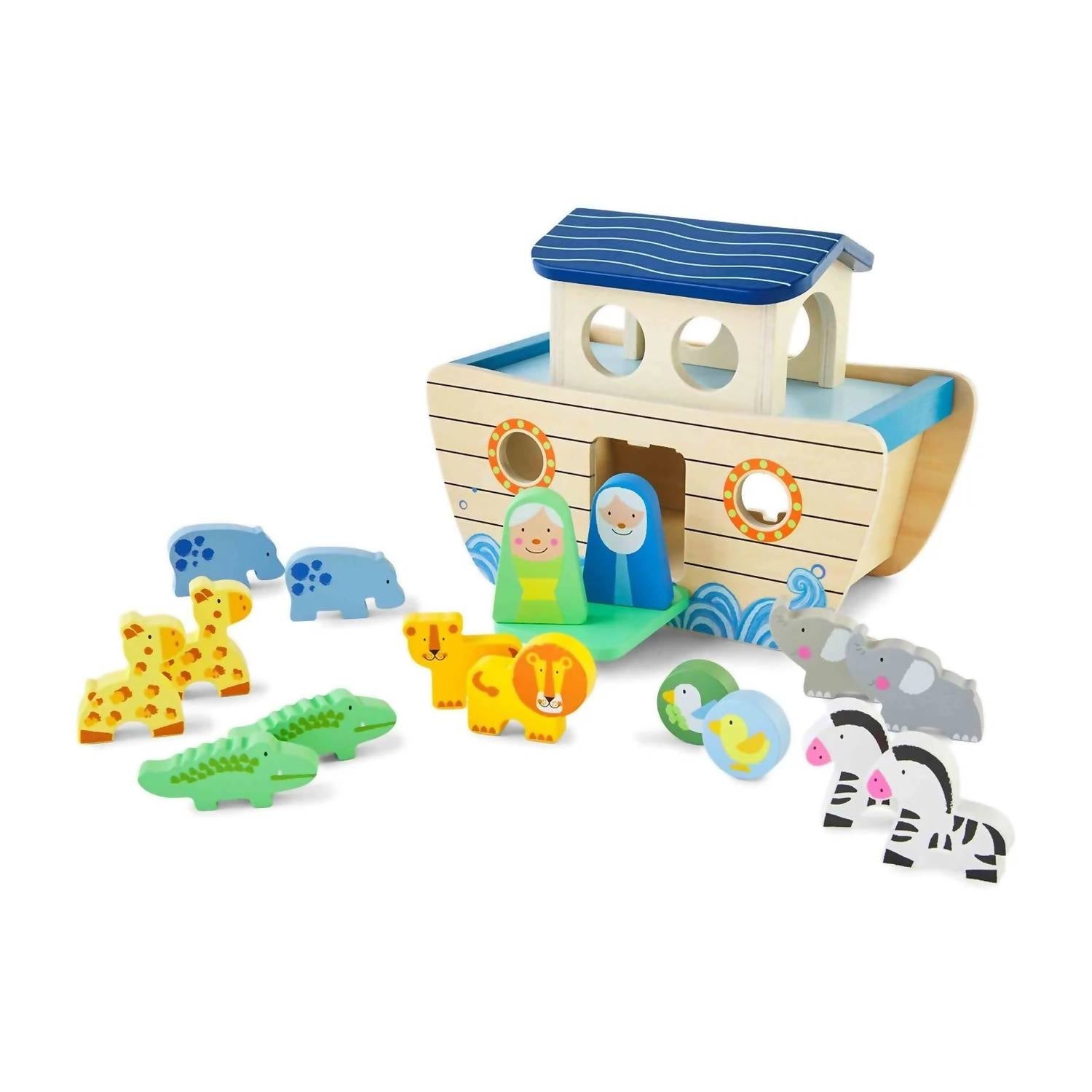 Mudpie - Kid's Noah's Ark Shape Sorter Set