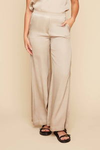 Renuar - Touch Of Glam Wide Leg Satin Pants
