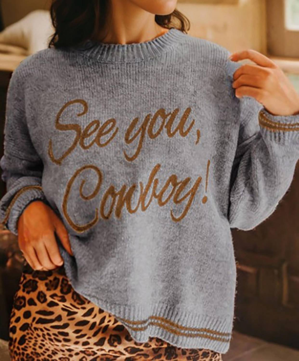 Legend Or Lies - See You Cowboy Embroidered Sweater