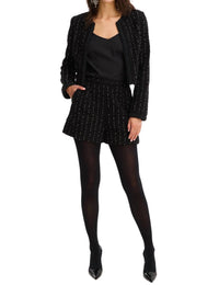 ALLISON NEW YORK BEADED RAELYNN JACKET in black - women's jacket - view 4