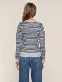 heartloom Ginni Knit Cardigan in heather - women's sweater - detail view