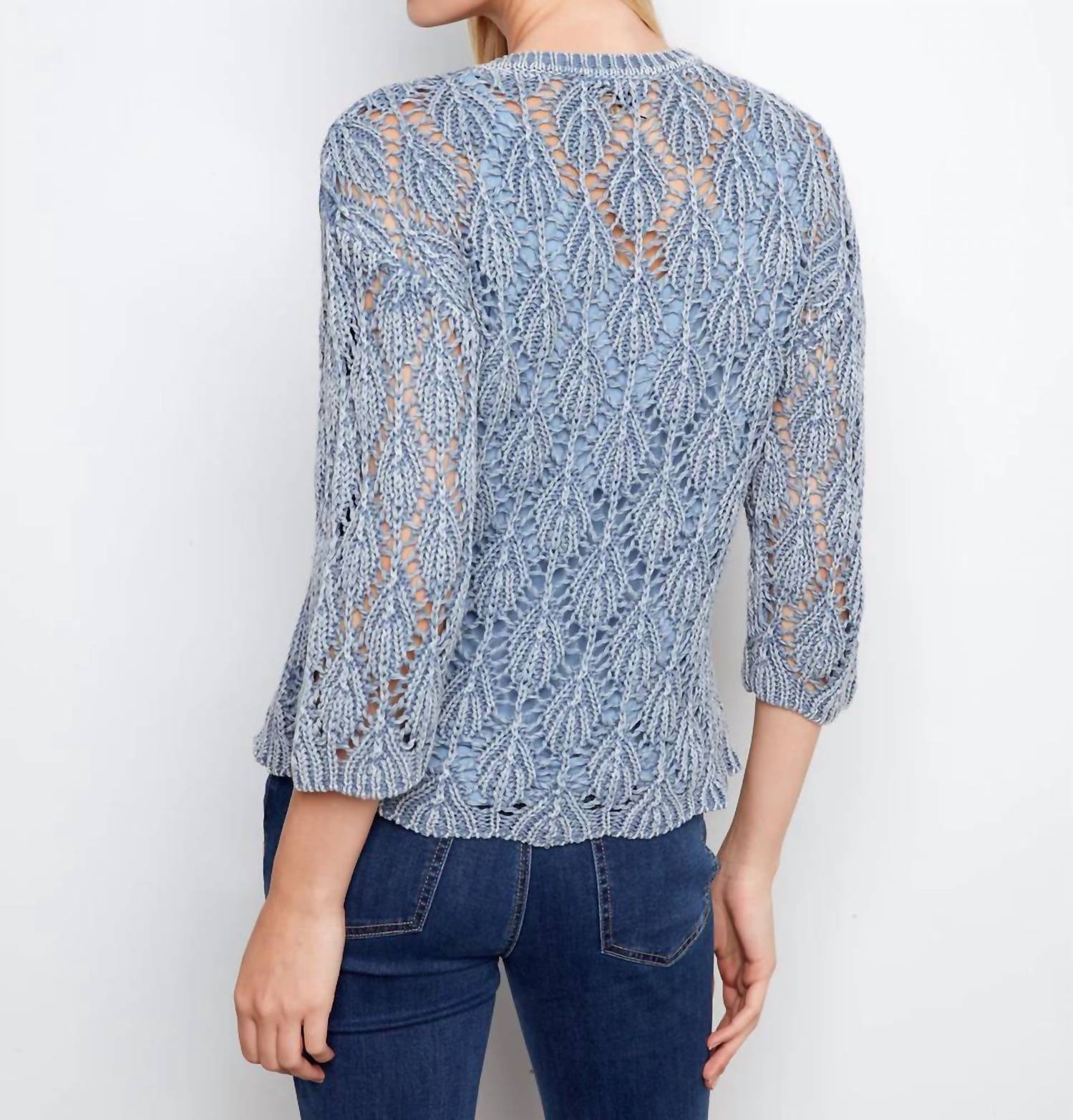 Charlie B - Crochet Crew Neck Sweater