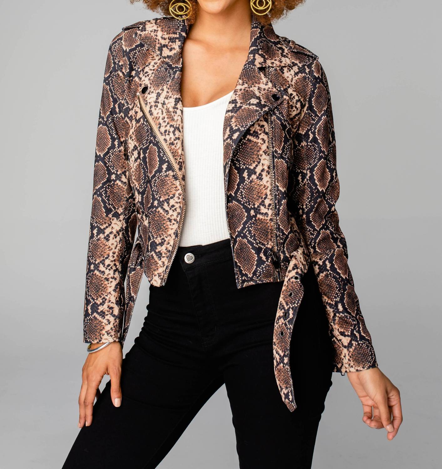 BUDDYLOVE Cicely Snake Jacket in animal print - women's jacket