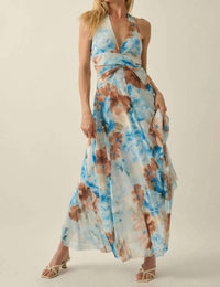 Promesa - Savannah Floral Halter Maxi Dress
