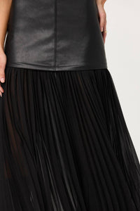 Astr - MIXED MEDIA MAXI DRESS