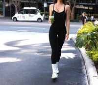 Rockstar Peach - Strappy Scoopneck Jumpsuit