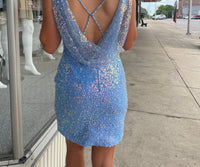 Splash Prom - Open Back Mini Dress