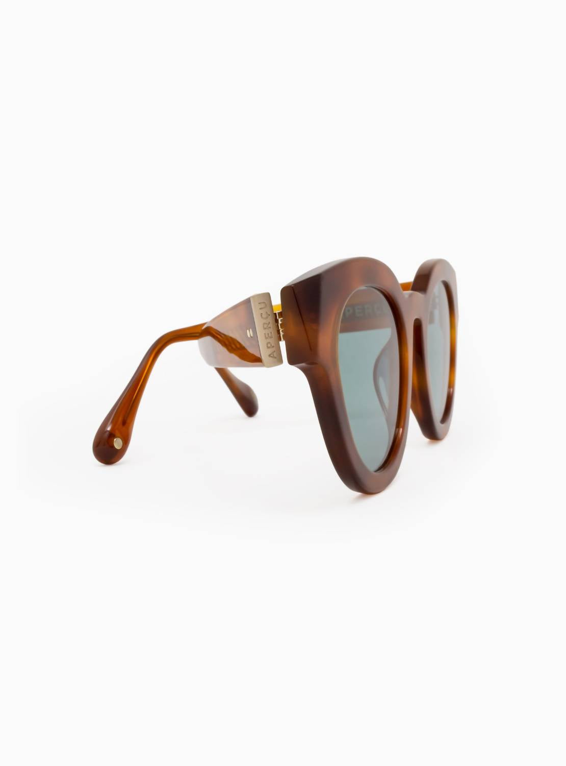 Aperçu Eyewear Women's Le Rond Sunglasses in cognac 01 - women's accessory - detail view