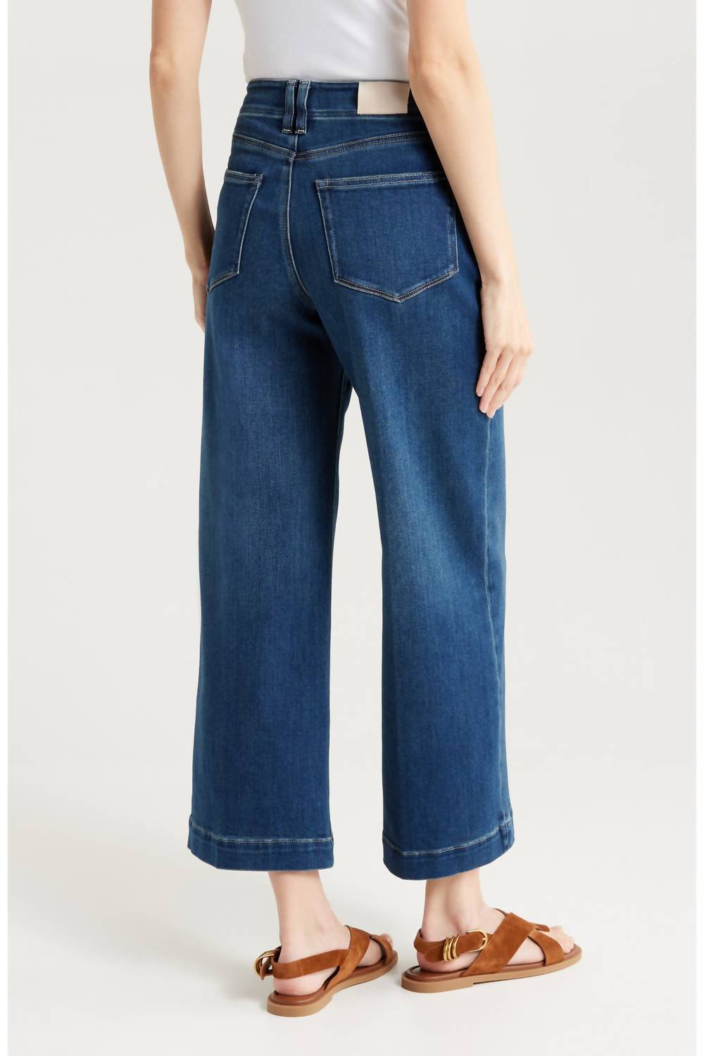 Paige - Anessa Ankle Wide Leg Jeans