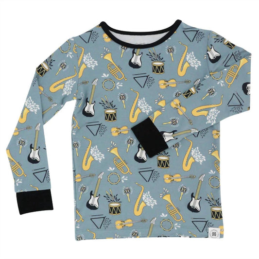 Sweet Bamboo - Big Kid Boy On That Note Pajama Set