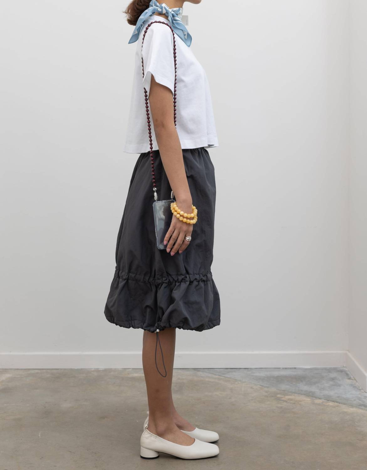 Collective - Nylon Bungee Midi Skirt