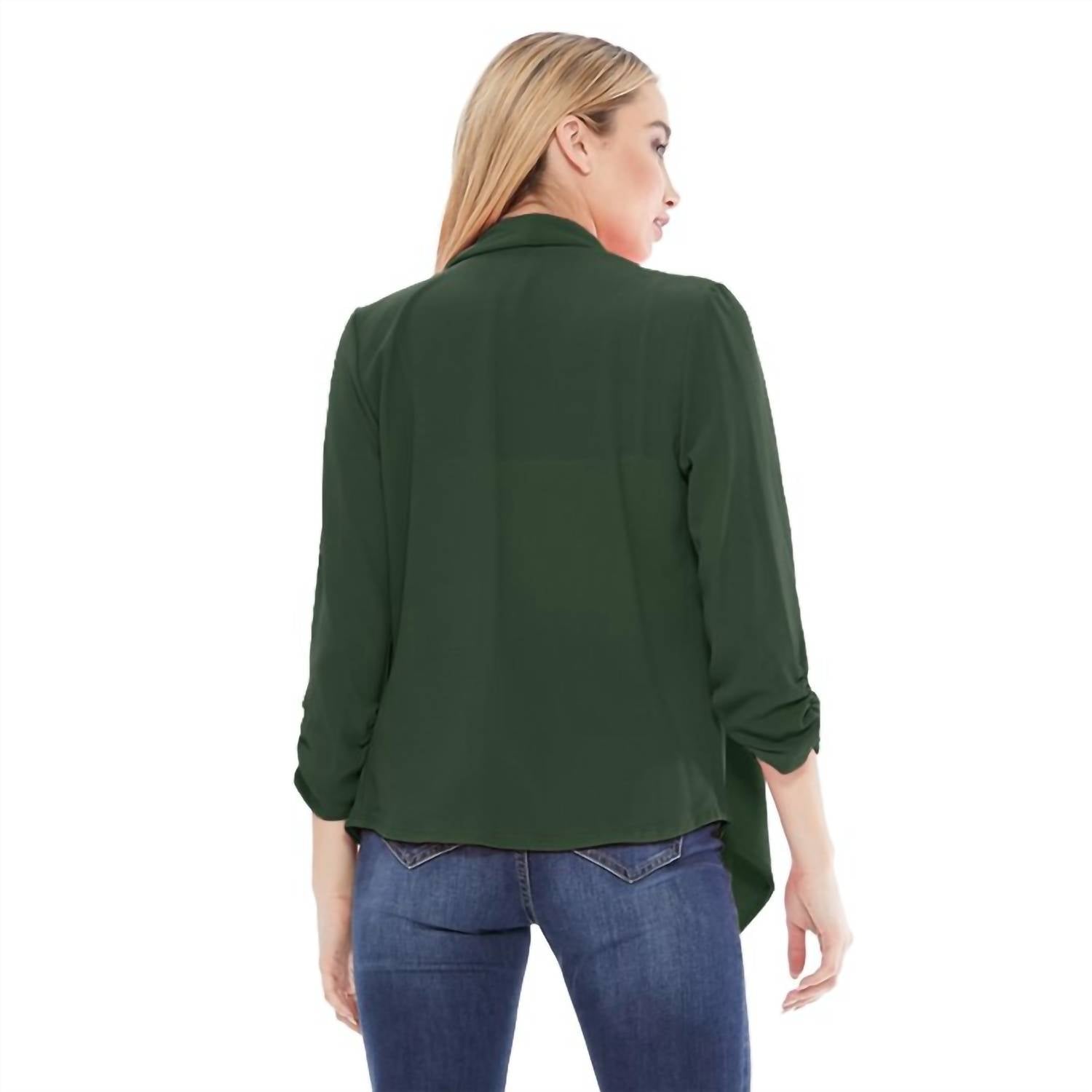 Moa - Open Front Waist Length Blazer