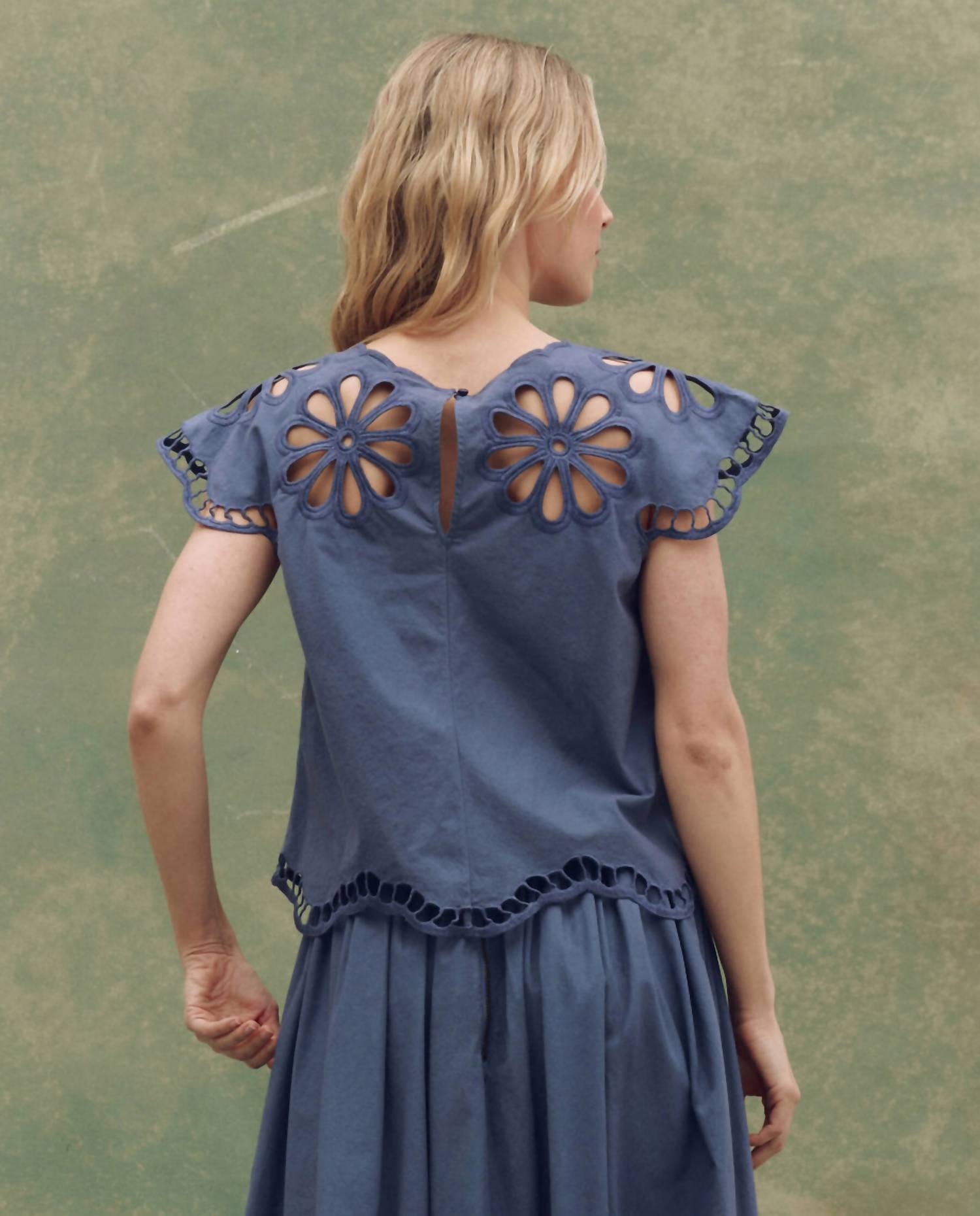 The Great. - The Super Bloom Eyelet Top