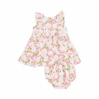 Angel Dear - Kid's Picot Trim Edged Dress And Diaper Cover