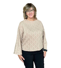 Boho Chic - Knitted Kimono Sleeves Top