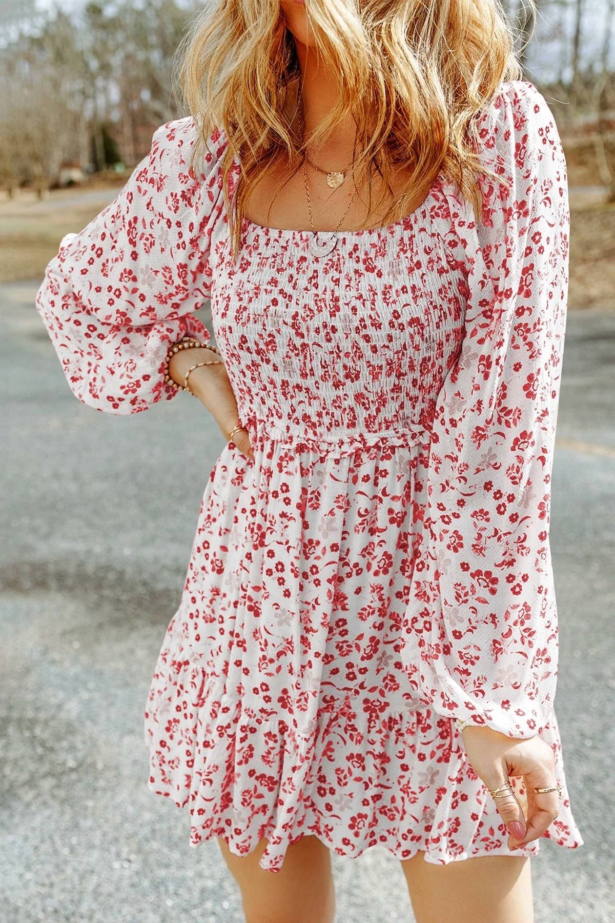 Trendsi - Meadow Smocked Mini Dress