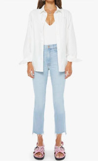 Mother - Insider Crop Step Fray Jean