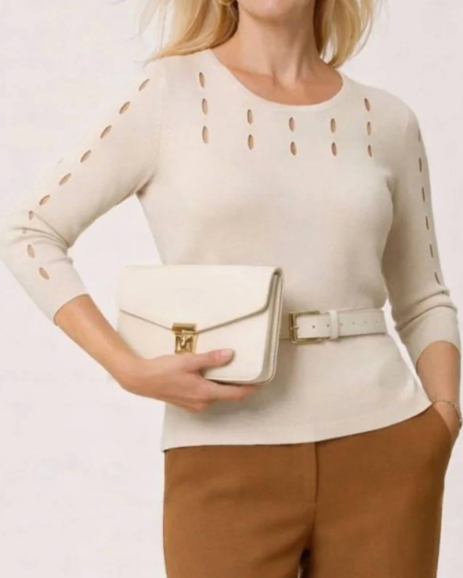 J'Envie/Eli - Caserta Cut-out Top