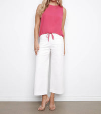 Charlie B - Sleeveless top with drawcord