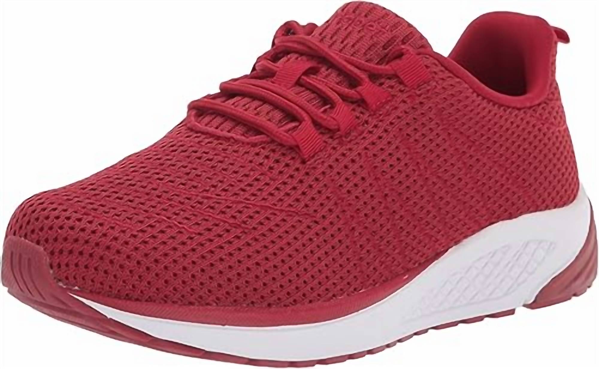 PROPET Women's Tour Knit Medium Sneakers in port - women's sneaker - detail view