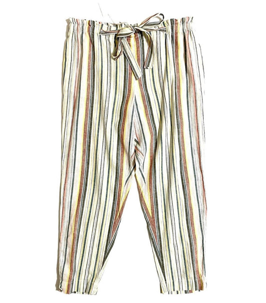 Beachlunchlounge - Giavanna Linen Striped Pants