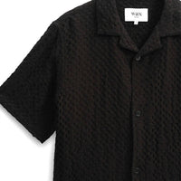 Wax London - Lido Box Dobby Weave Short-sleeve Shirt