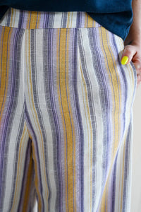 Traffic People - Otter Lane Striped Linen Trouser