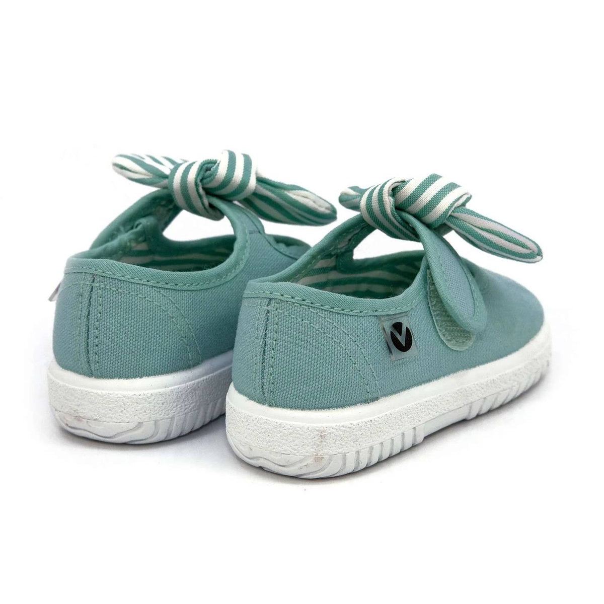 Victoria - Girls' Slip On Canvas Bow Shoes