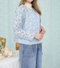 Blu Pepper - Long Sleeve Quilted Jacket