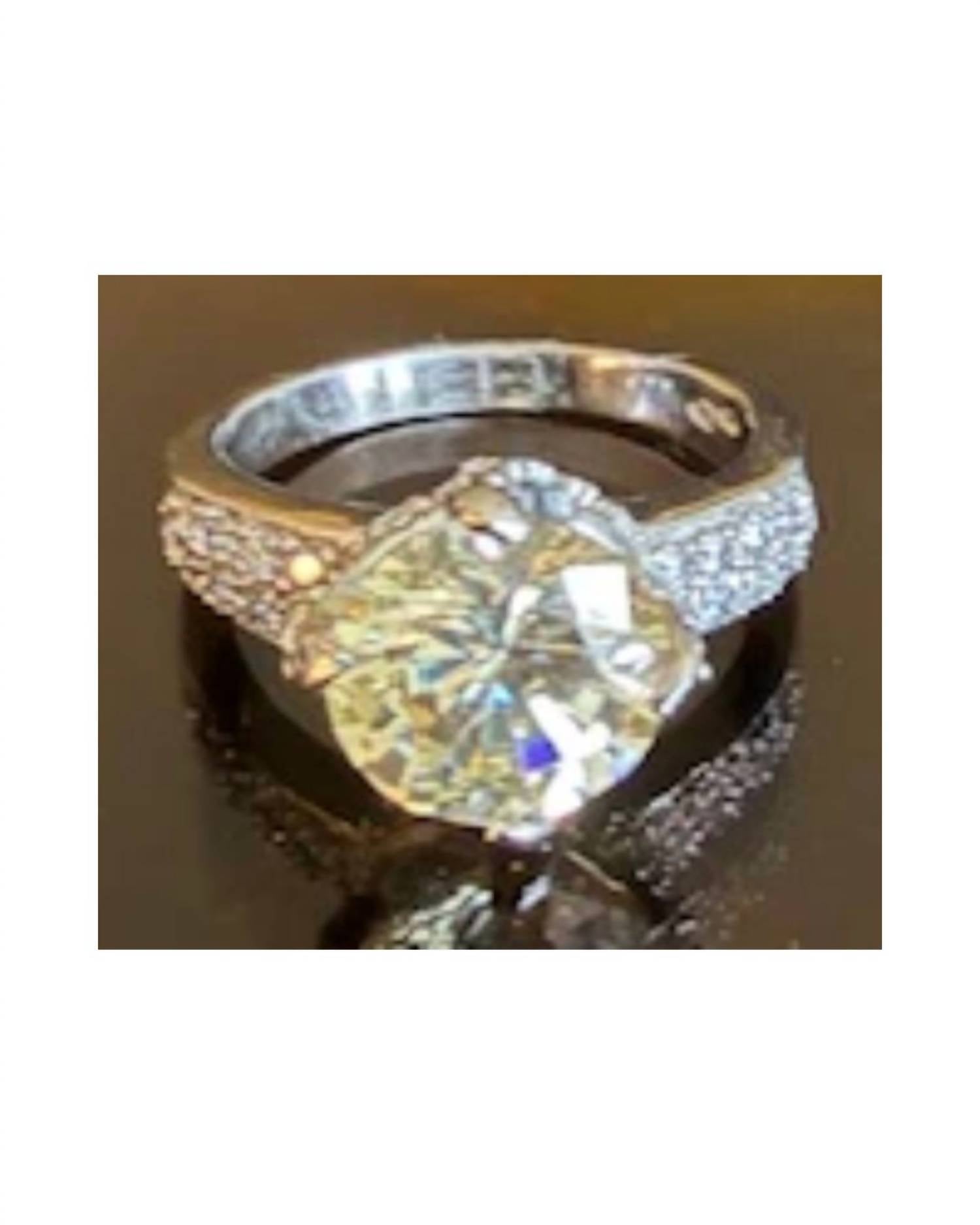 P & K Jewelry Women's Sterling Canary Yellow Ring in yellow silver - women's jewelry - detail view
