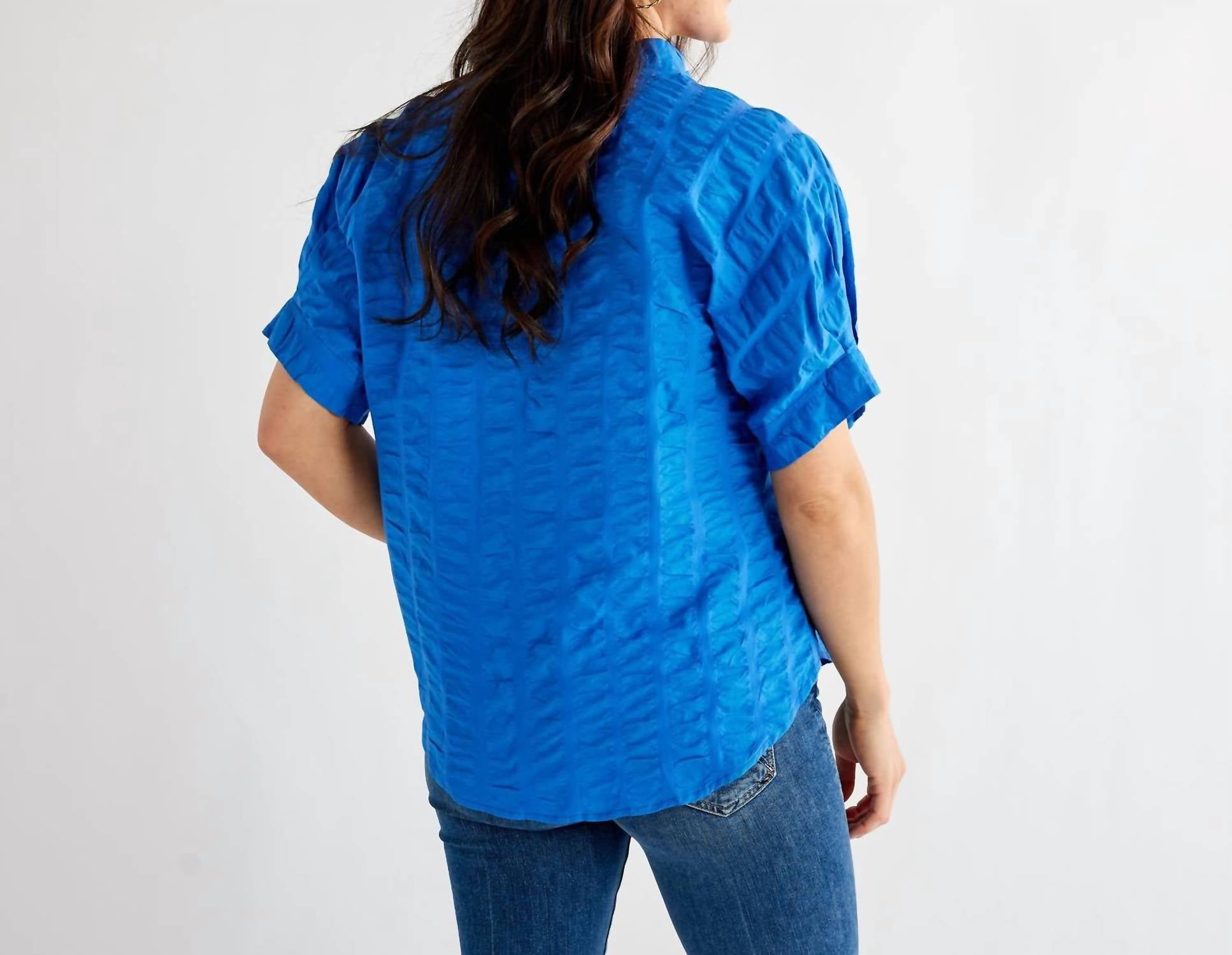 Caryn Lawn - Caroline V Neck Top