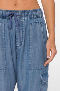 Velvet Heart Lunay Elastic Drawstring Pant in julian - women's pants - detail view