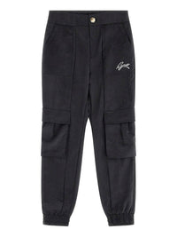 Guess - Girl's Sueded Nylon Cargo Pants