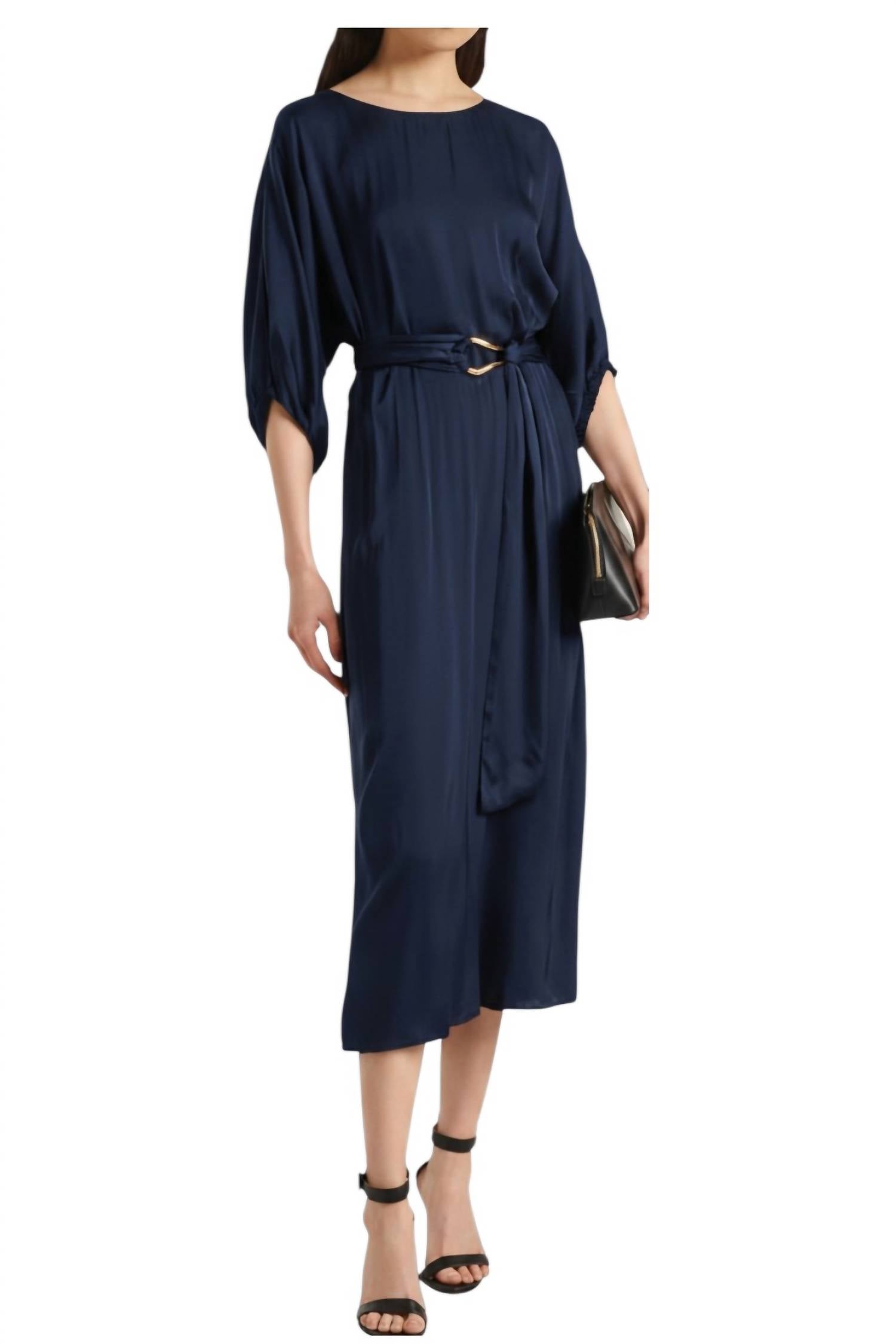 Velvet By Graham & Spencer - Laurel Satin Midi Dress