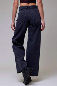 HIDDEN Nori Clean Cut Charcoal - women's jeans - alternate view