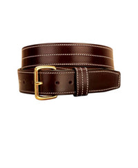 Tory Leather Men's Triple Stitched Belt in havana - men's accessory